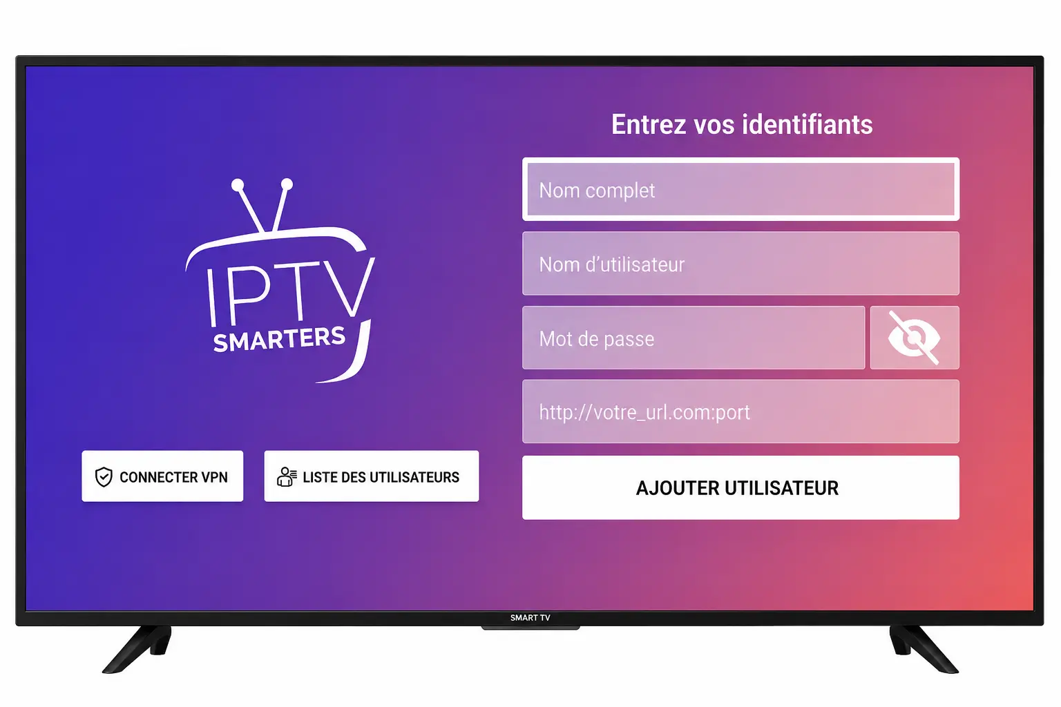 Connexion IPTV Smarters Pro par API Xtream Codes au Canada