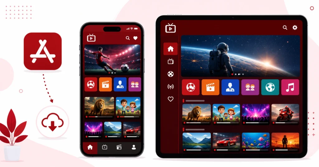Installer IPTV iPhone Canada sur iPhone et iPad via l'App Store